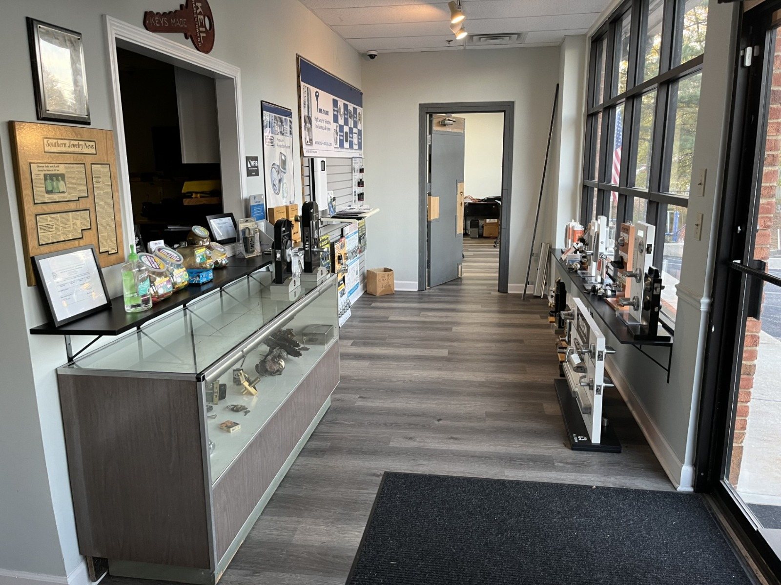 Inside the Downs Alpharetta showroom